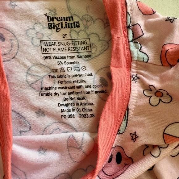 Dream Big Little Co Christmas Tree Peace Pajamas - Picture 2 of 5